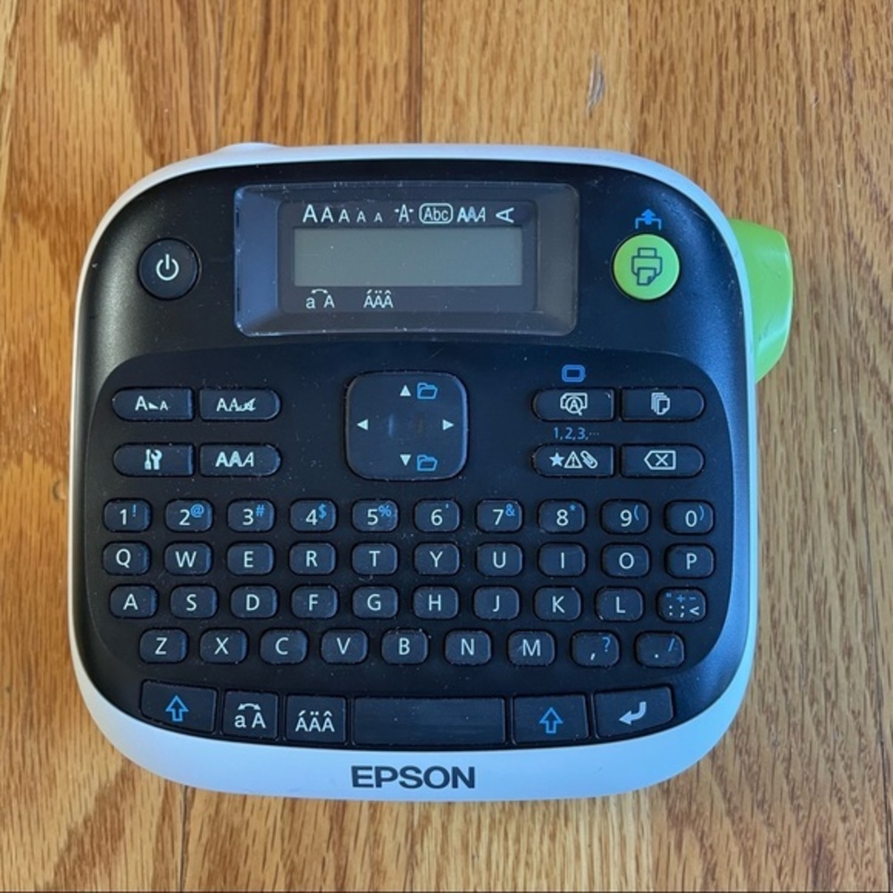 Epson Model LW-300 Label Printer/Label Maker - 6-12 MM 1/4-1/2" Tape Used Tested